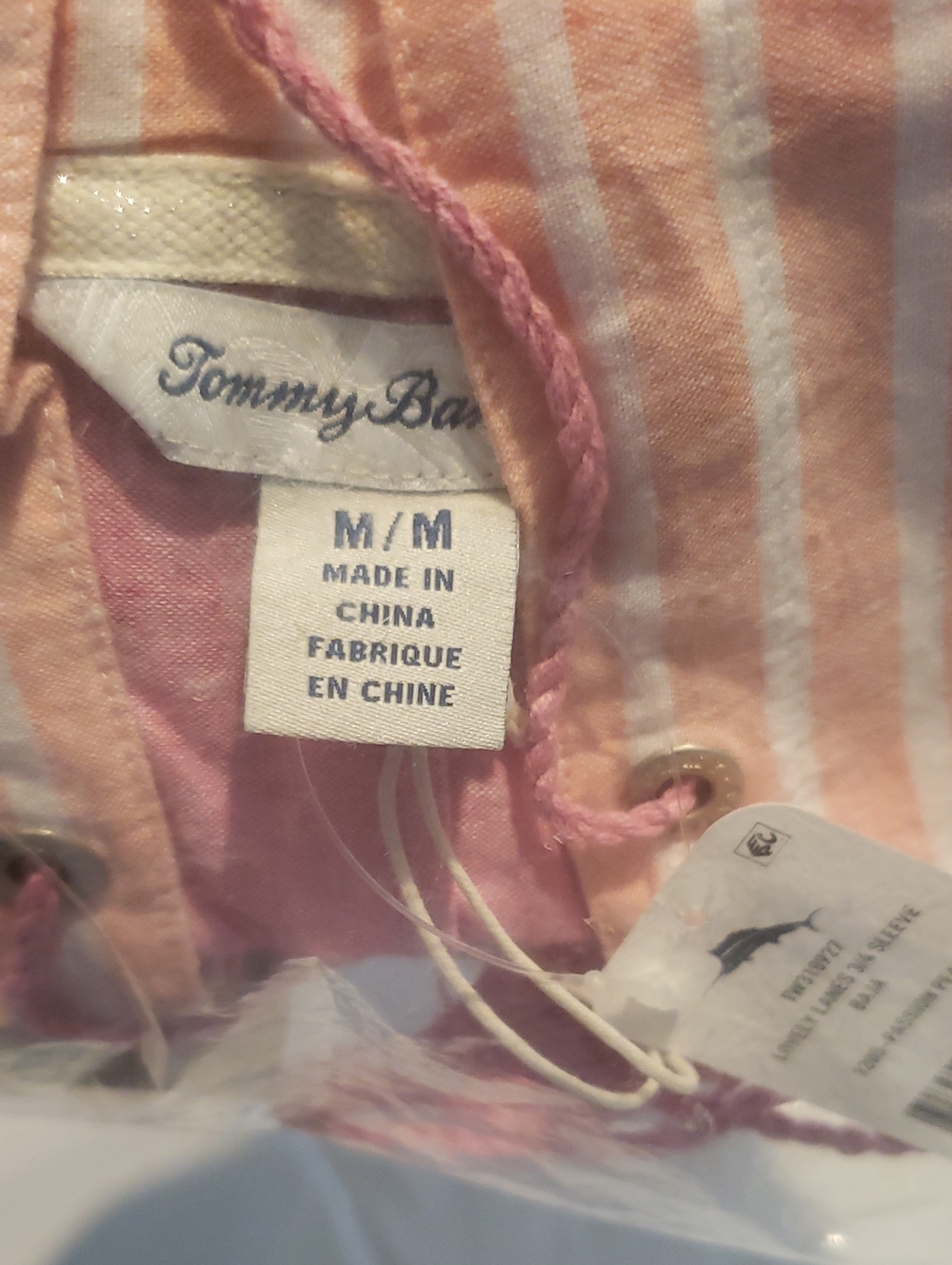 Tommy Bahama NEW Hoodie Top 3/4 Sleeve Baja Tunic Pullover Cotton Linen Women M - Picture 10 of 16